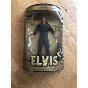 Vintage 1993 Elvis Presley '68 Special Doll Hasbro Unopened Box has damage